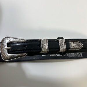 ☀️Nocona western belt black leather size 38